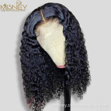 Water Wave Short Bob Lace Front Human Hair Wigs 13x4 Brazilian Hair Bob Wigs Preplucked For Women Full Hair Frontal Wigs